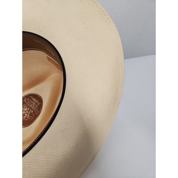 Vtg Resistol 7 1/4 Self-Conforming Western Cowboy Straw Hat Shantung Panama 4X main image 4
